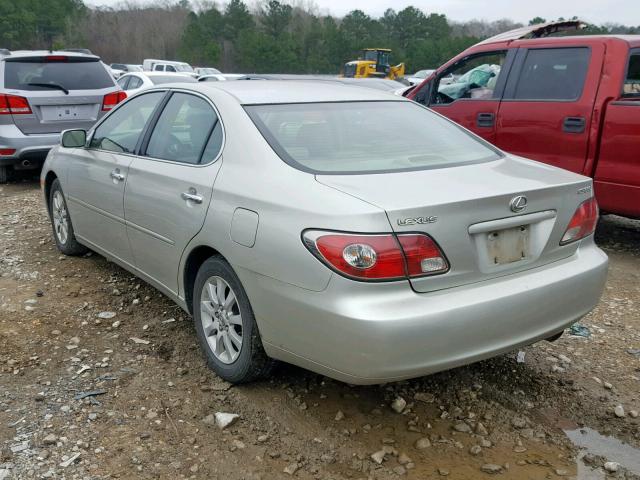 JTHBA30G145016980 - 2004 LEXUS ES 330 SILVER photo 3