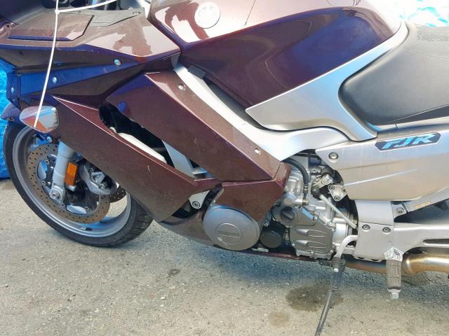 JYARP15Y67A000334 - 2007 YAMAHA FJR1300 BURGUNDY photo 7