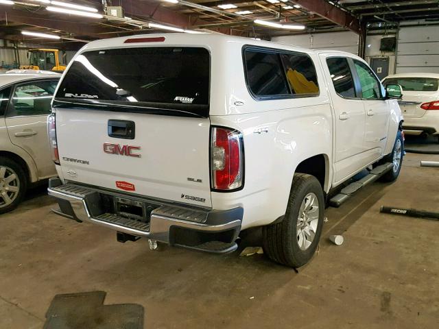 1GTG6CEN0H1211577 - 2017 GMC CANYON SLE WHITE photo 4