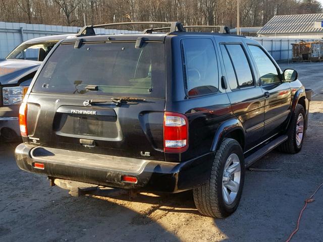 JN8DR09Y92W719221 - 2002 NISSAN PATHFINDER BLACK photo 4