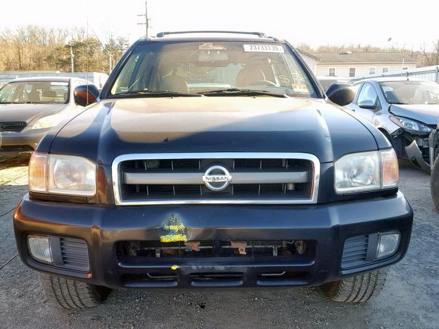 JN8DR09Y92W719221 - 2002 NISSAN PATHFINDER BLACK photo 9