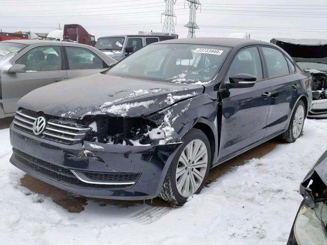 1VWAS7A35EC095660 - 2014 VOLKSWAGEN PASSAT S BLACK photo 2