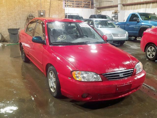 KNAFB121035264565 - 2003 KIA SPECTRA BA RED photo 1