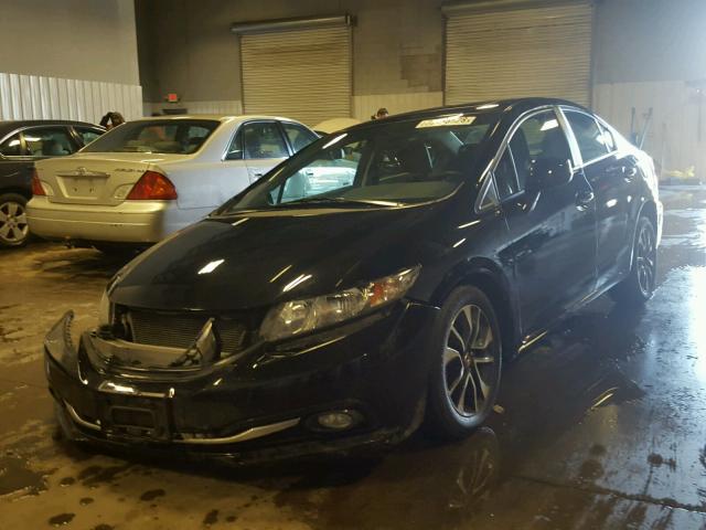 19XFB2F94DE059510 - 2013 HONDA CIVIC EXL BLACK photo 2