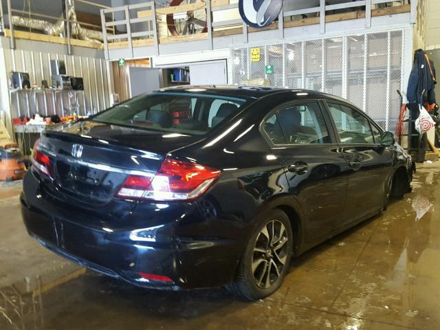 19XFB2F94DE059510 - 2013 HONDA CIVIC EXL BLACK photo 4