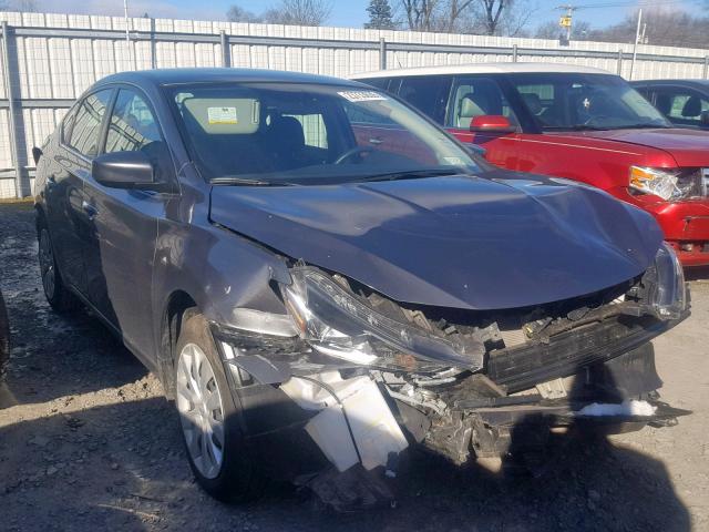 3N1AB7AP8HL661960 - 2017 NISSAN SENTRA S GRAY photo 1