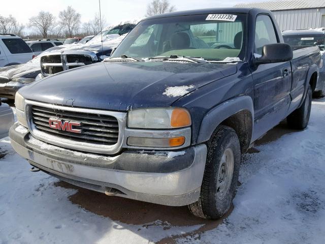 1GTEK14TXYE225955 - 2000 GMC NEW SIERRA BLUE photo 2