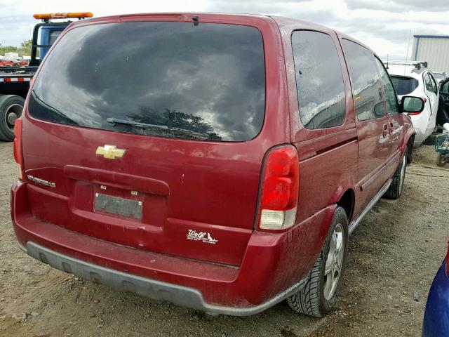 1GNDV23L05D172914 - 2005 CHEVROLET UPLANDER L Qırmızı foto 4