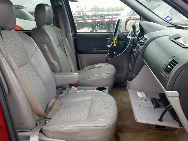 1GNDV23L05D172914 - 2005 CHEVROLET UPLANDER L Qırmızı foto 5