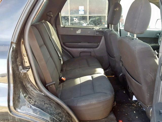 1FMCU03799KA43890 - 2009 FORD ESCAPE XLT BLACK photo 6