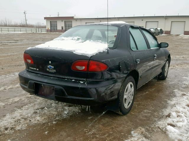 1G1JF524017102495 - 2001 CHEVROLET CAVALIER L BLACK photo 4