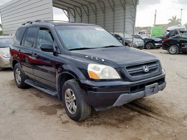 5FNYF18584B011682 - 2004 HONDA PILOT EXL BLACK photo 1