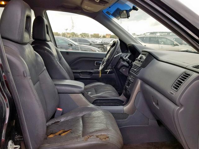 5FNYF18584B011682 - 2004 HONDA PILOT EXL BLACK photo 5