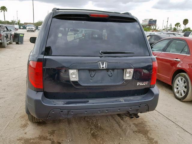 5FNYF18584B011682 - 2004 HONDA PILOT EXL BLACK photo 9