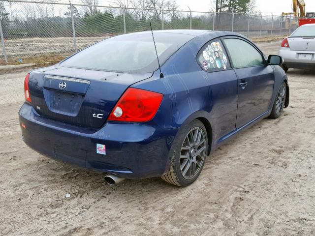 JTKDE167750040217 - 2005 TOYOTA SCION TC BLUE photo 4