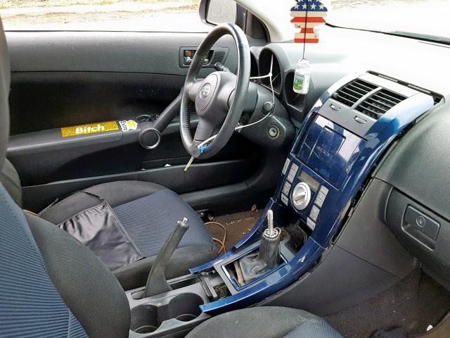 JTKDE167750040217 - 2005 TOYOTA SCION TC BLUE photo 5