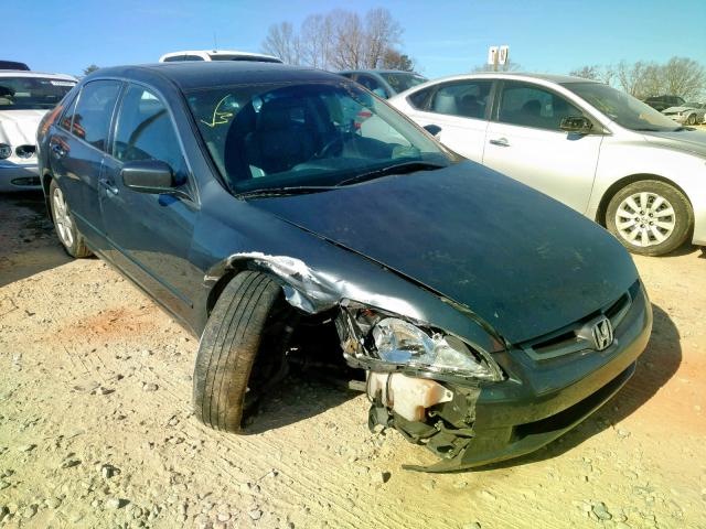 1HGCM66514A035400 - 2004 HONDA ACCORD EX GRAY photo 1