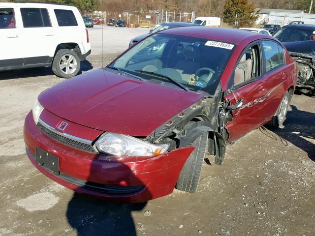 1G8AJ52F74Z204595 - 2004 SATURN ION LEVEL MAROON photo 2