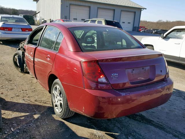 1G8AJ52F74Z204595 - 2004 SATURN ION LEVEL MAROON photo 3