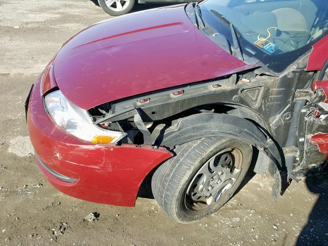 1G8AJ52F74Z204595 - 2004 SATURN ION LEVEL MAROON photo 9
