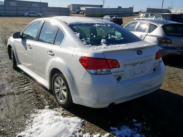 4S3BMCC64C3019359 - 2012 SUBARU LEGACY 2.5 თეთრი ფოტო 3