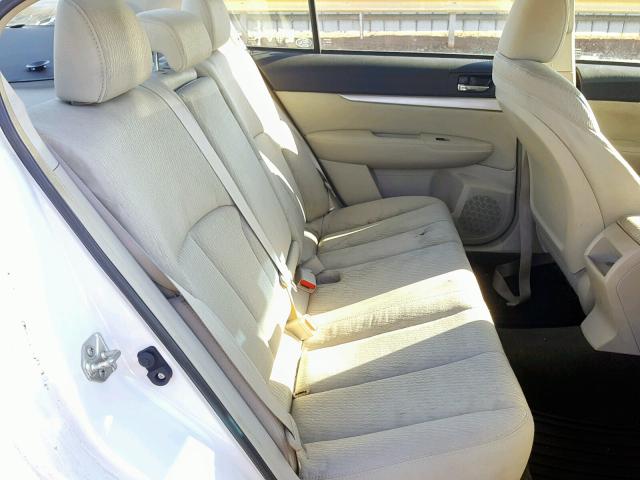 4S3BMCC64C3019359 - 2012 SUBARU LEGACY 2.5 თეთრი ფოტო 6