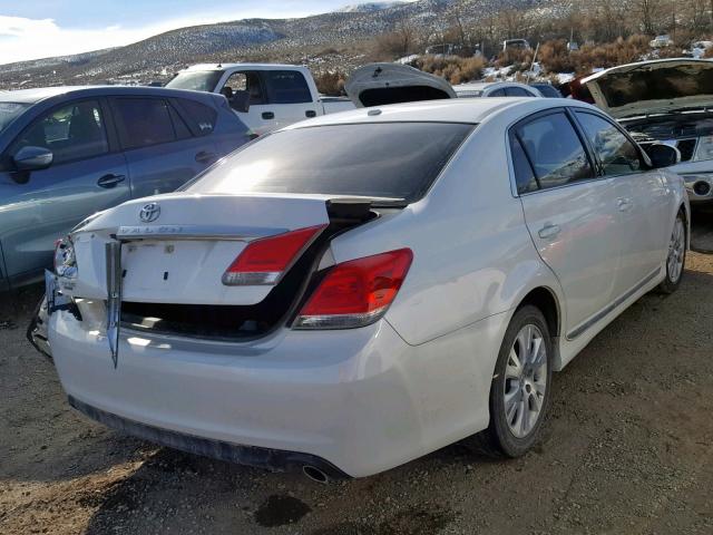 4T1BK3DB1CU463208 - 2012 TOYOTA AVALON BAS WHITE photo 4