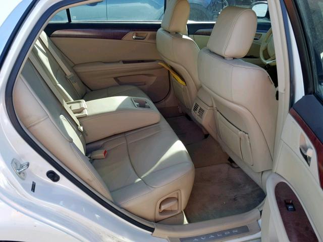 4T1BK3DB1CU463208 - 2012 TOYOTA AVALON BAS WHITE photo 6