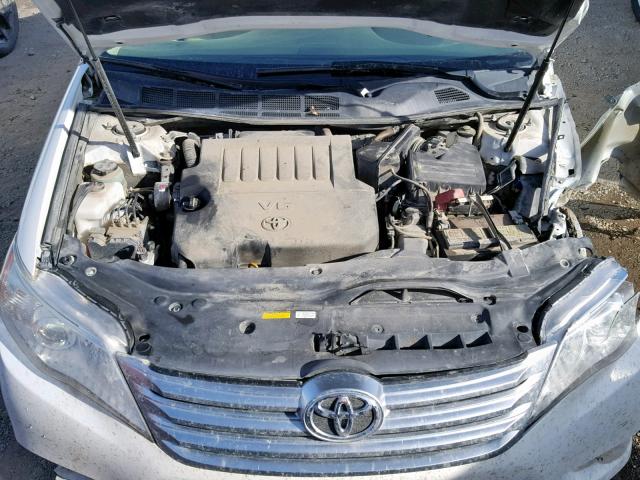 4T1BK3DB1CU463208 - 2012 TOYOTA AVALON BAS WHITE photo 7