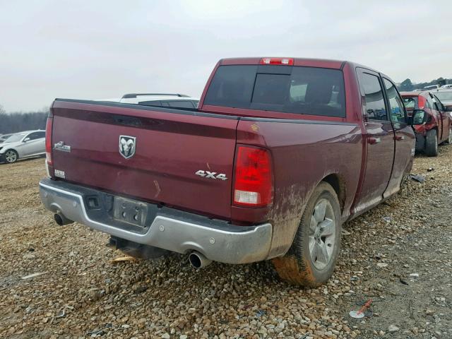 3C6RR7LT2HG738845 - 2017 RAM 1500 SLT MAROON photo 4