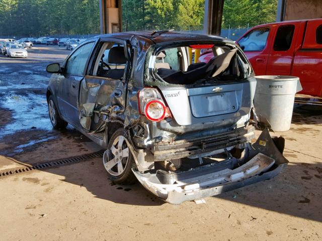 KL1TD6DE4AB129768 - 2010 CHEVROLET AVEO LS GRAY photo 3