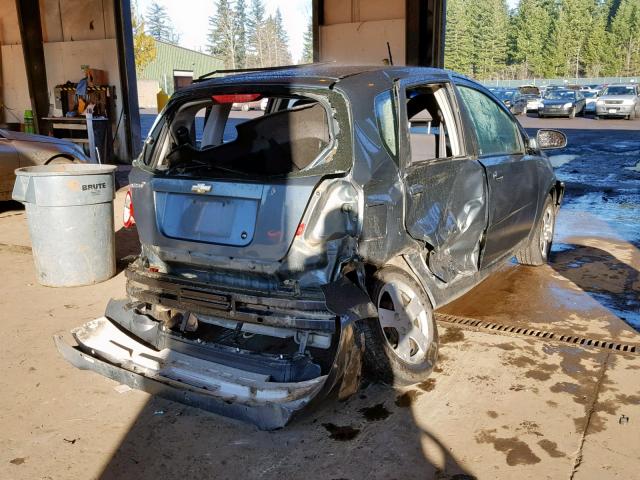 KL1TD6DE4AB129768 - 2010 CHEVROLET AVEO LS GRAY photo 4