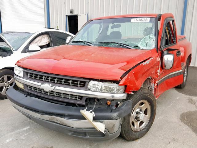 1GCEC14V9XZ162031 - 1999 CHEVROLET SILVERADO 红色 照片 2