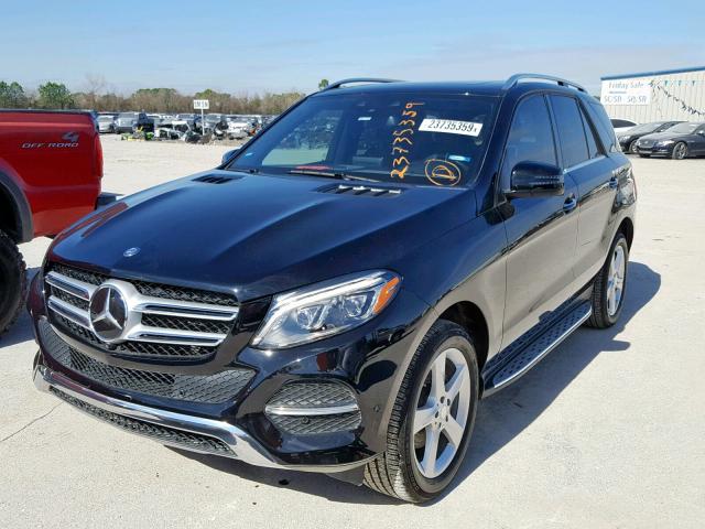 4JGDA5HB0HA845370 - 2017 MERCEDES-BENZ GLE 350 4M BLACK photo 2