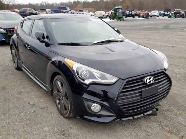 KMHTC6AEXDU110596 - 2013 HYUNDAI VELOSTER T BLACK photo 1