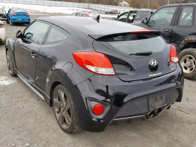 KMHTC6AEXDU110596 - 2013 HYUNDAI VELOSTER T BLACK photo 3