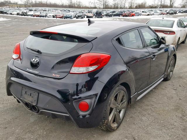 KMHTC6AEXDU110596 - 2013 HYUNDAI VELOSTER T BLACK photo 4