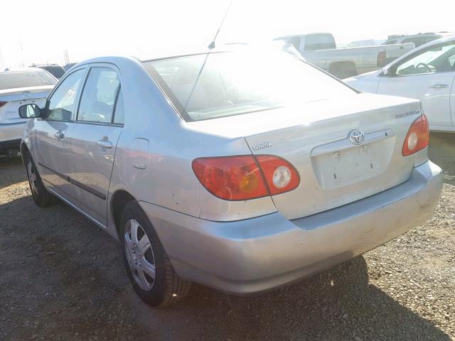 1NXBR32E64Z216003 - 2004 TOYOTA COROLLA CE SILVER photo 3