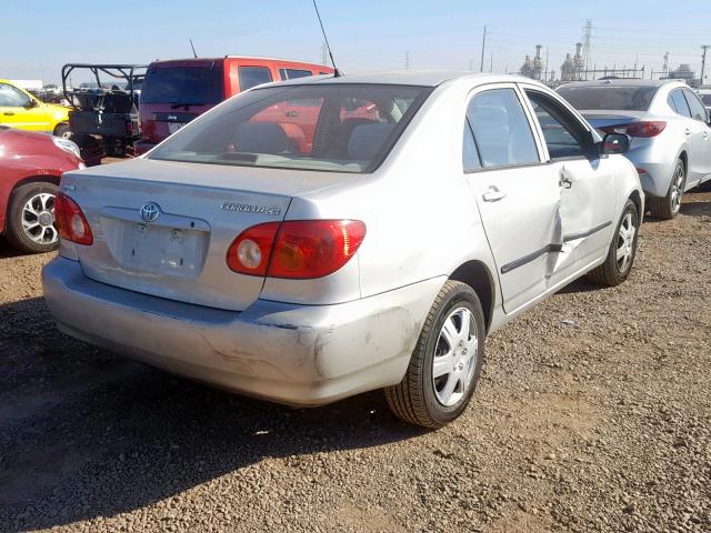 1NXBR32E64Z216003 - 2004 TOYOTA COROLLA CE SILVER photo 4