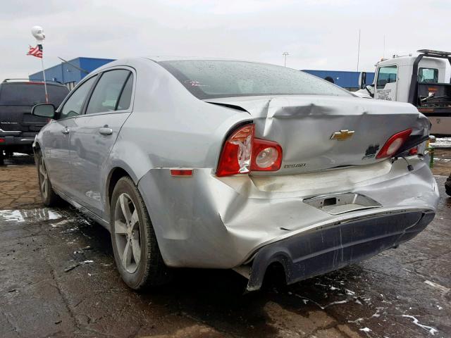 1G1ZC5EU0BF157818 - 2011 CHEVROLET MALIBU 1LT SILVER photo 3