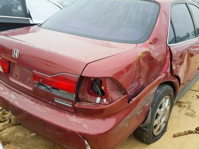 1HGCG56702A041706 - 2002 HONDA ACCORD SE RED photo 10