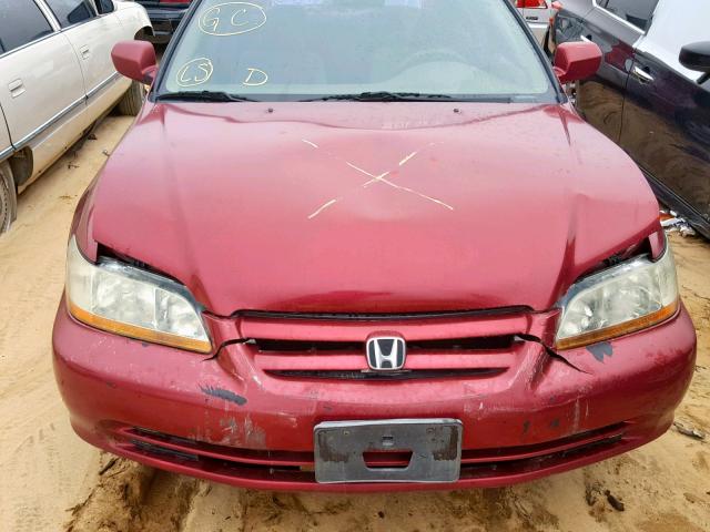 1HGCG56702A041706 - 2002 HONDA ACCORD SE RED photo 7