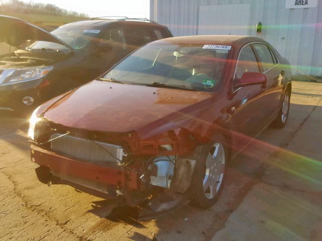 1G1ZJ57748F175857 - 2008 CHEVROLET MALIBU 2LT BURGUNDY photo 2