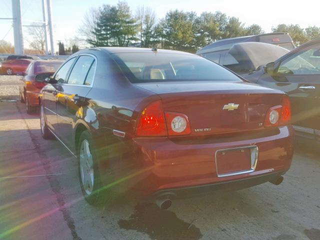 1G1ZJ57748F175857 - 2008 CHEVROLET MALIBU 2LT BURGUNDY photo 3