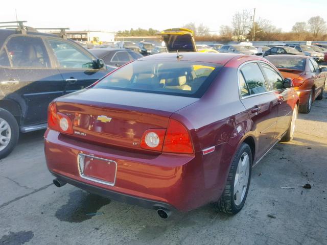 1G1ZJ57748F175857 - 2008 CHEVROLET MALIBU 2LT BURGUNDY photo 4