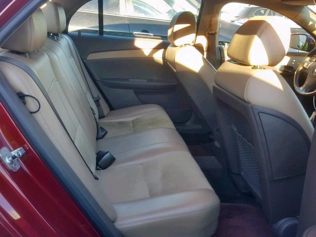 1G1ZJ57748F175857 - 2008 CHEVROLET MALIBU 2LT BURGUNDY photo 6