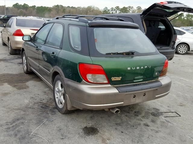 JF1GG68513H810021 - 2003 SUBARU IMPREZA OU GREEN photo 3