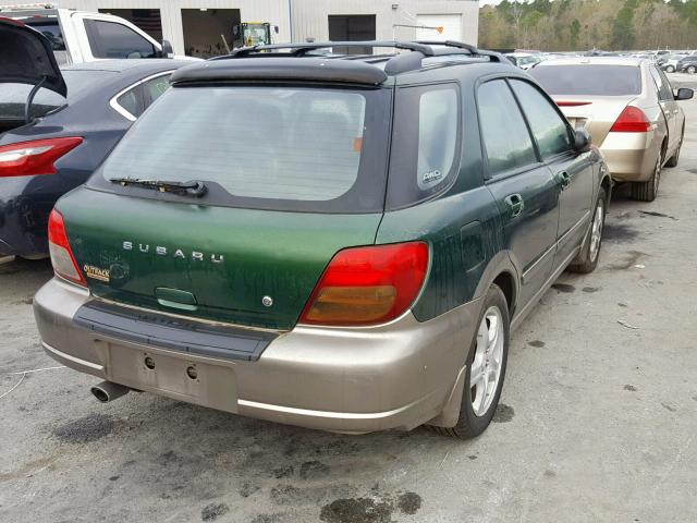 JF1GG68513H810021 - 2003 SUBARU IMPREZA OU GREEN photo 4