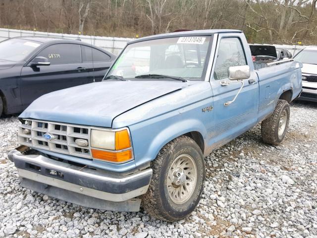 1FTCR10A2MUD91930 - 1991 FORD RANGER GRAY photo 2