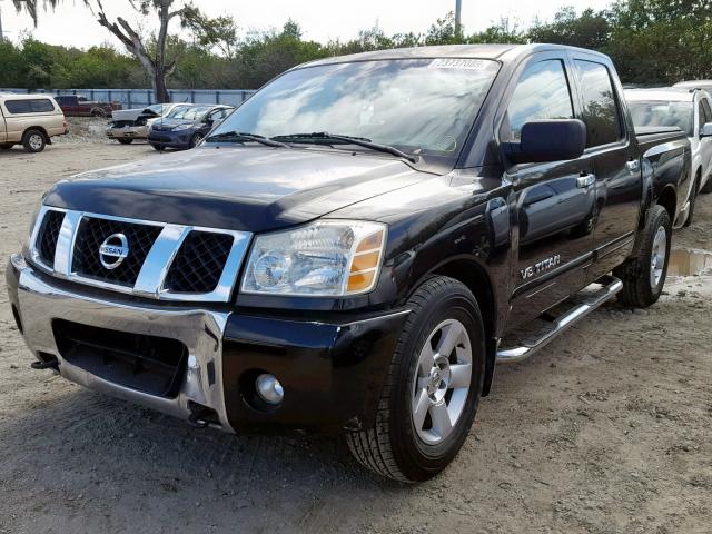 1N6BA07A36N567431 - 2006 NISSAN TITAN XE BLACK photo 2